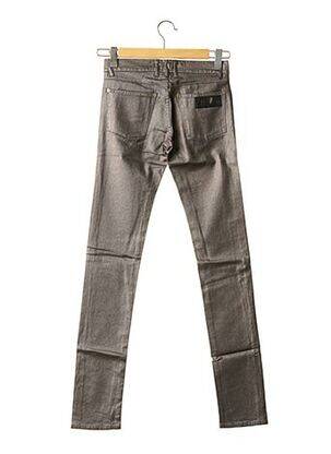 Pantalon slim tissage enduit taille normale gris APRIL 77 femme