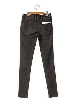 Jeans skinny stretch taille basse noir BSB femme