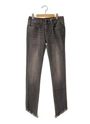 Jeans skinny gris BSB pour femme