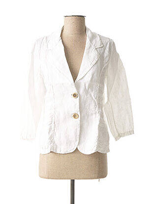 Blazer blanc MADE IN ITALY pour femme