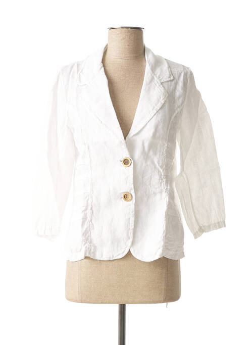 Blazer blanc MADE IN ITALY pour femme