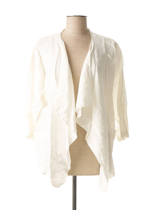 Veste casual blanc MADE IN ITALY pour femme