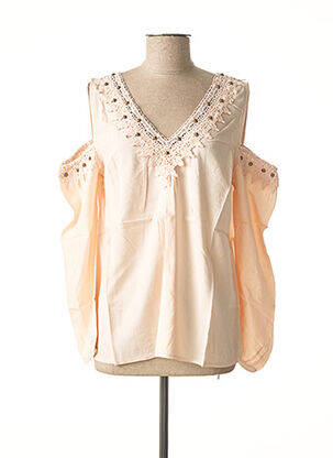 Top manches courtes manches courtes rose LINEA TESINI femme