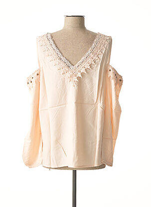 Top manches courtes manches courtes rose LINEA TESINI femme