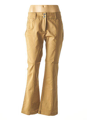 Pantalon poches taille normale marron ASHLEY BROOKE femme