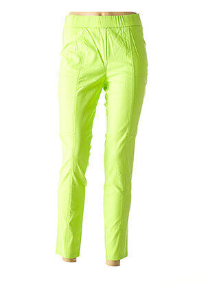 Pantalon droit vert ASHLEY BROOKE pour femme
