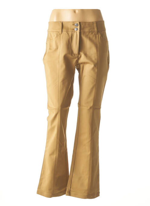 Pantalon marron ASHLEY BROOKE pour femme
