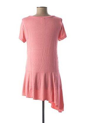 Tunique manches courtes tissage jersey rose BEST CONNECTIONS femme