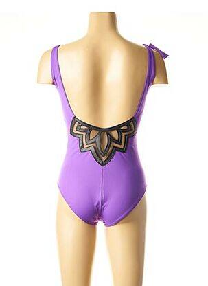 Maillot de bain 1 pièce bretelles élastiquées ajustables violet SIMONE PERELE femme
