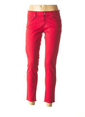 Pantalon slim rouge FIVE pour femme seconde vue
