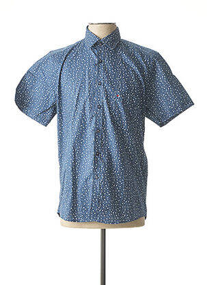 Chemise manches courtes bleu JUPITER pour homme