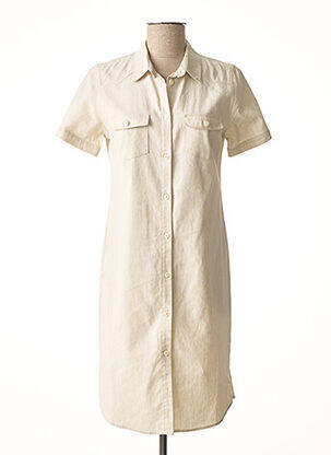 Robe courte beige BRUNO SAINT HILAIRE femme