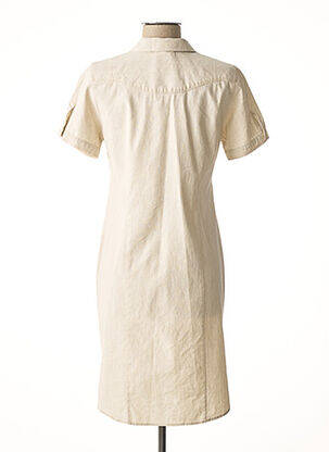 Robe courte beige BRUNO SAINT HILAIRE femme