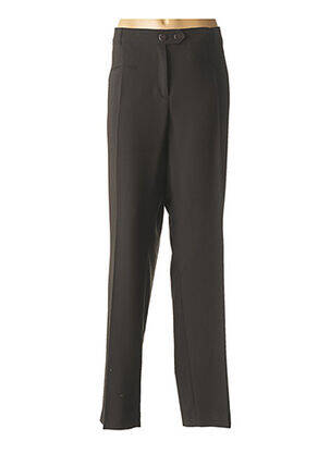 Pantalon droit noir FLEUR DE SEL femme