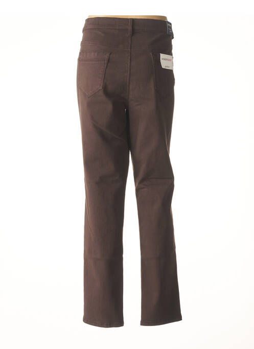 Pantalon droit marron GARDEUR pour femme