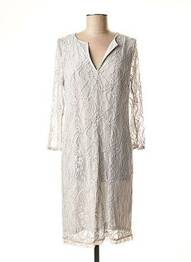 Robe mi-longue gris LAUREN VIDAL femme