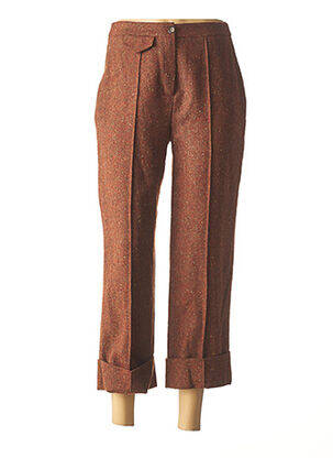Pantacourt marron GAROU PARIS pour femme