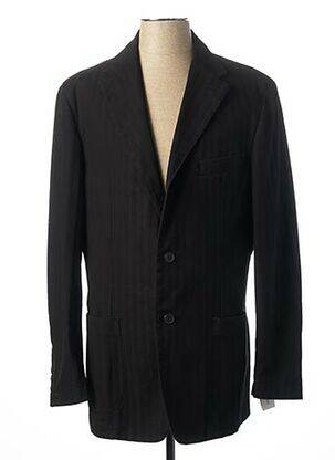 Blazer finition intérieure doublée noir BRUNO SAINT HILAIRE homme