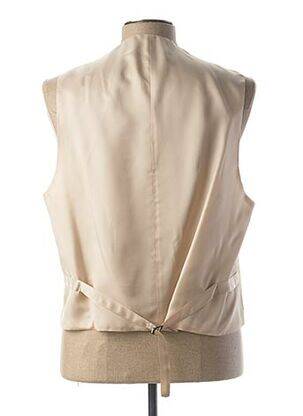 Gilet sans manche tissage satiné beige COULEURS DU SUD homme