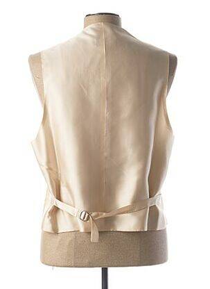 Gilet sans manche tissage satiné beige COULEURS DU SUD homme