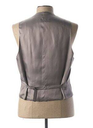 Gilet sans manche tissage satiné gris COULEURS DU SUD homme