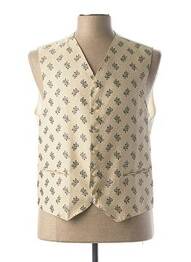 Gilet sans manche poches beige GUY LAURENT homme