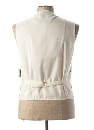 Gilet sans manche empiècements beige GUY LAURENT homme