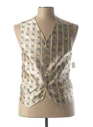 Gilet sans manche tissage satiné gris GUY LAURENT homme