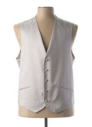 Gilet sans manche empiècements gris GUY LAURENT homme