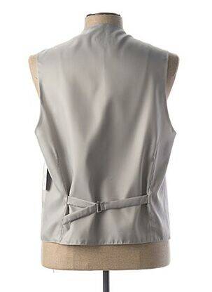 Gilet sans manche empiècements gris GUY LAURENT homme