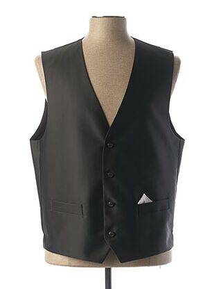 Gilet sans manche bi-matiére marron MASTERHAND homme