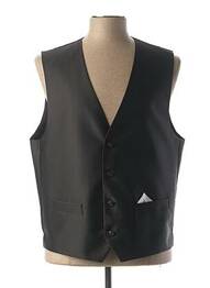 Gilet sans manche bi-matiére marron MASTERHAND homme