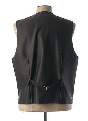 Gilet sans manche bi-matiére marron MASTERHAND homme