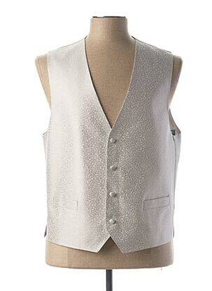 Gilet sans manche bi-matiére gris MASTERHAND homme