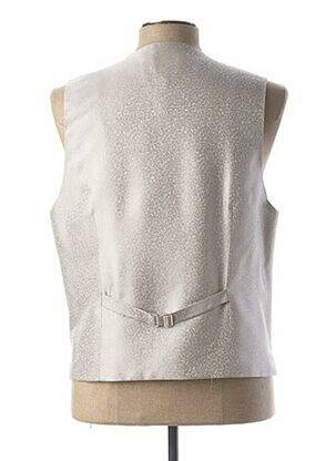 Gilet sans manche bi-matiére gris MASTERHAND homme