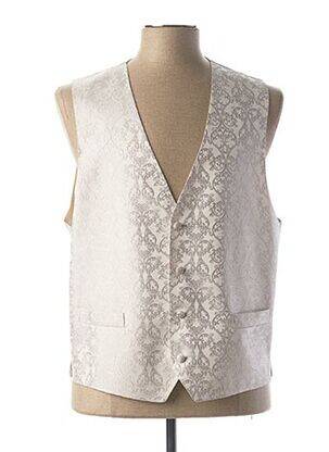 Gilet sans manche bi-matiére gris MASTERHAND homme
