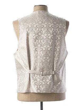 Gilet sans manche bi-matiére gris MASTERHAND homme