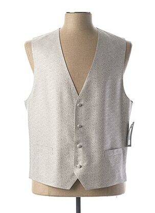 Gilet sans manche bi-matiére gris MASTERHAND homme