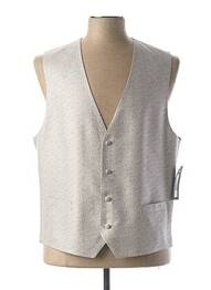 Gilet sans manche bi-matiére gris MASTERHAND homme