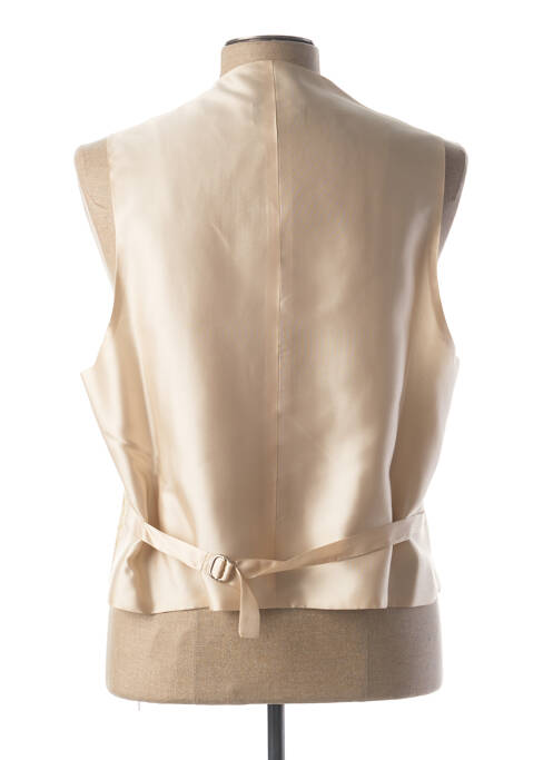 Gilet sans manche tissage satiné beige COULEURS DU SUD homme