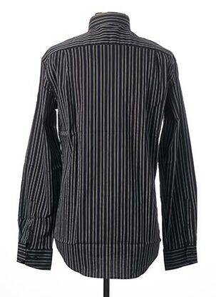 Chemise manches longues manches longues noir JEAN CHATEL homme