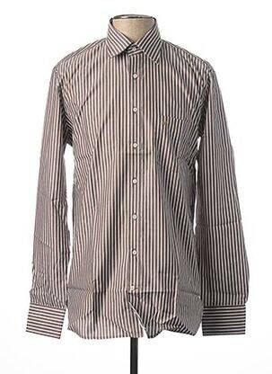 Chemise manches longues manches longues beige JEAN CHATEL homme