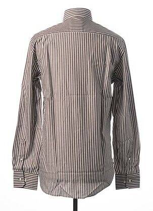 Chemise manches longues manches longues beige JEAN CHATEL homme