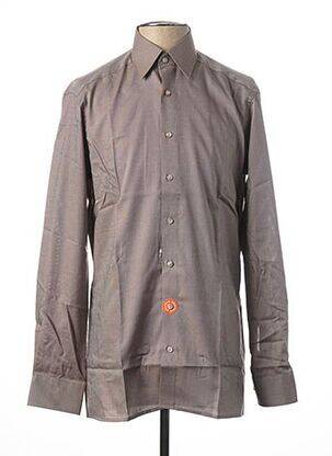 Chemise manches longues manches longues beige OLYMP homme