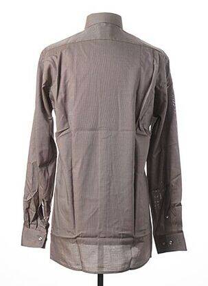 Chemise manches longues manches longues beige OLYMP homme