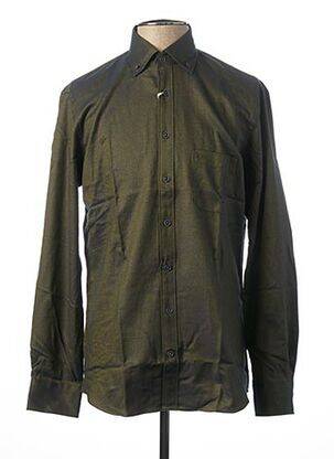 Chemise manches longues manches longues vert OLYMP homme
