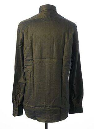 Chemise manches longues manches longues vert OLYMP homme