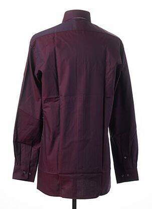 Chemise manches longues manches longues rouge OLYMP homme