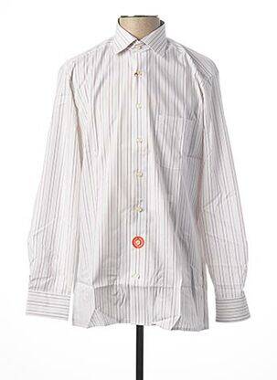 Chemise manches longues blanc OLYMP pour homme