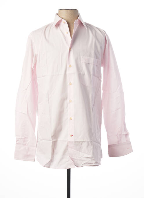 Chemise manches longues poches poitrine rose JEAN CHATEL homme